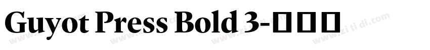 Guyot Press Bold 3字体转换